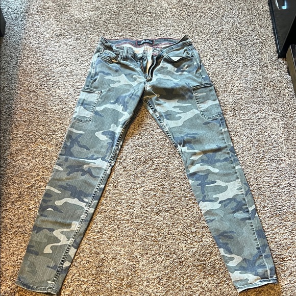 Fran Denim Pants - Camo Skinny Pants